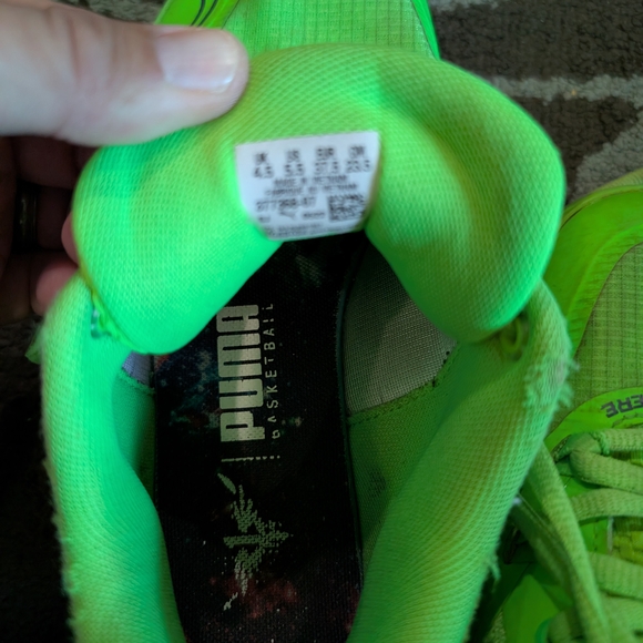 Puma Melo 1 Neon Green Youth 4.5 - Picture 7 of 8